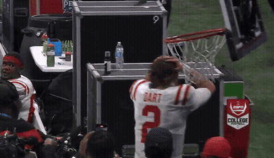Football Player In Bart Jersey GIF
