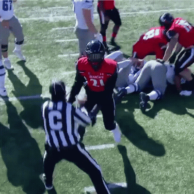 Football Player In Bearcats Jersey GIF