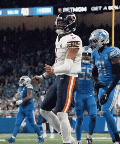 Football Player In Bears Jersey Dancing GIF
