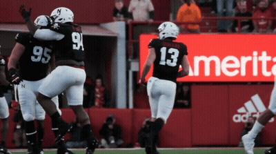 Football Player In Black Jersey Number 13 GIF