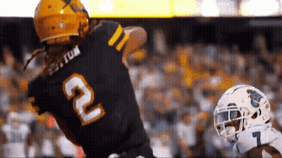 Football Player In Black Jersey Number 2 GIF