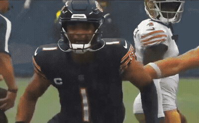 Football Player In Black Jersey With Letter C GIF
