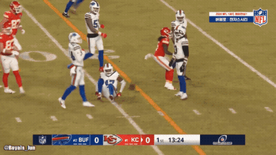 Football Player In Blue #15 Jersey Running GIF