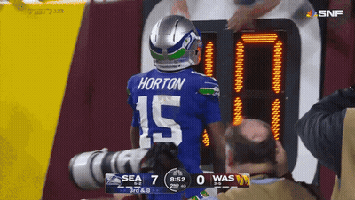 Football Player In Blue Jersey Number 15 GIF