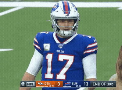 Football Player In Blue Jersey Number 17 GIF