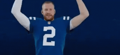 Football Player In Blue Jersey Number 2 Arms Outstretched GIF