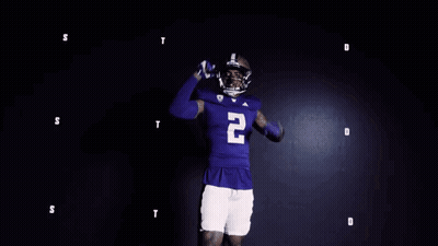 Football Player In Blue Jersey Number 20 GIF