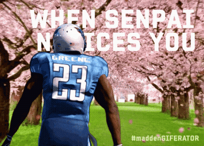 Football Player In Blue Jersey Number 23 GIF