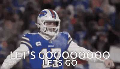Football Player In Blue Jersey Standing On Field GIF