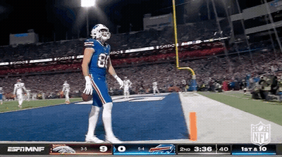 Football Player In Buffalo Bills Uniform GIF