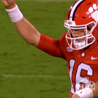 Football Player In Clemson Jersey Dancing GIF