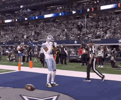 Football Player In Cowboys Uniform GIF