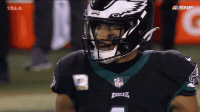 Football Player In Eagles Jersey GIF