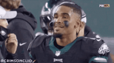 Football Player In Eagles Jersey GIF