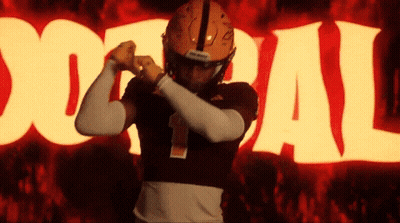 Football Player In Front Of Doral Sign GIF