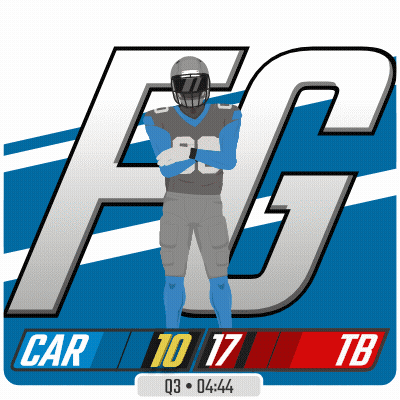 Football Player In Front Of FG Logo GIF