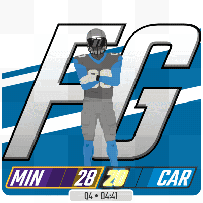 Football Player In Front Of FG Logo GIF