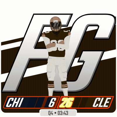 Football Player In Front Of FG Logo GIF