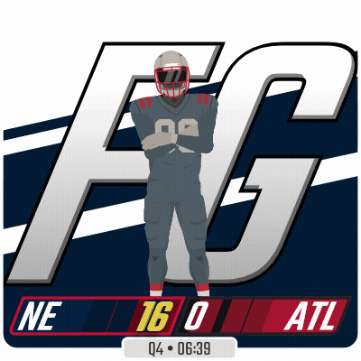 Football Player In Front Of Large FG GIF