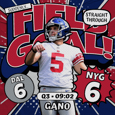 Football Player In Front Of Large Letter FG GIF