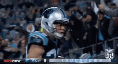 Football Player In Front Of NFL Scoreboard GIF