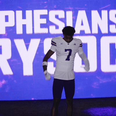 Football Player In Front Of Pheisians Screen GIF