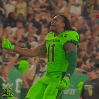 Football Player In Green Jersey Number 1 GIF
