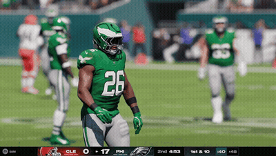 Football Player In Green Jersey Number 26 GIF