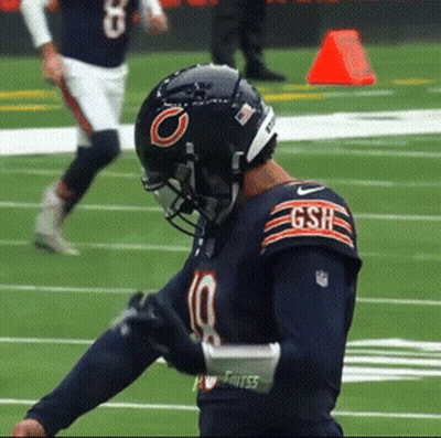 Football Player In Gsh Jersey And Helmet GIF