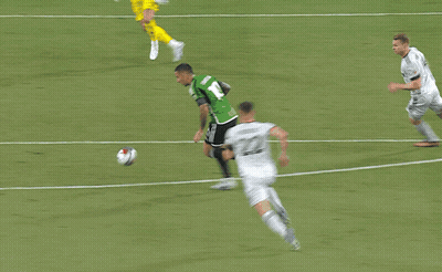 Football Player In Headband In Front Of NFL Scoreboard GIF