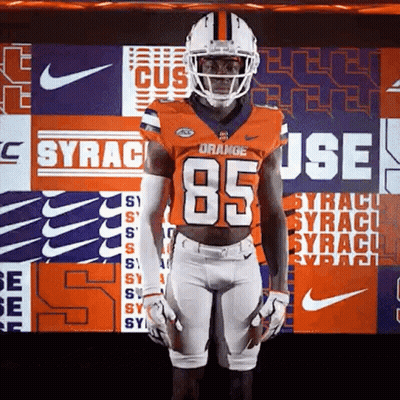Football Player In Helmet And Jersey 85 GIF