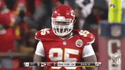 Football Player In Helmet And Jersey 85 GIF