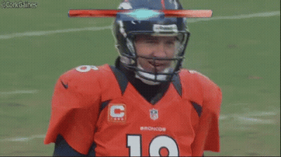 Football Player In Helmet And Jersey Number 10 GIF