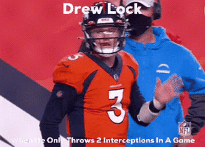 Football Player In Helmet And Jersey Number 3 GIF