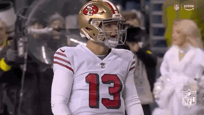 Football Player In Helmet And Number 13 Jersey GIF
