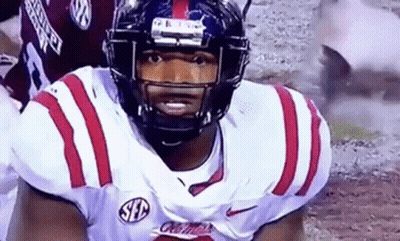 Football Player In Helmet And White SEC Jersey GIF
