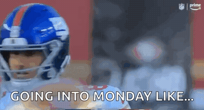 Football Player In Helmet Going Into Monday Like GIF