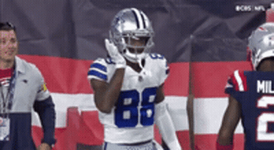 Football Player In Helmet Number 88 GIF