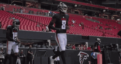 Football Player In Helmet Running To Goal Line GIF