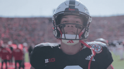 Football Player In Helmet Saying Big GIF