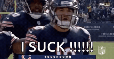 Football Player In Helmet Saying I Suck GIF