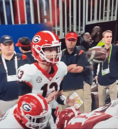 Football Player In Helmet With G GIF