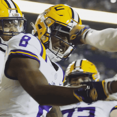 Football Player In Helmet With Number 8 GIF