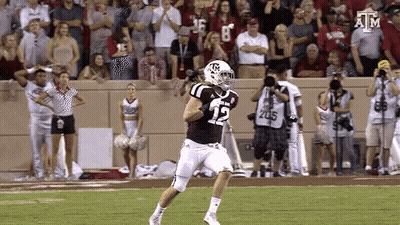 Football Player In Jersey Number 12 GIF