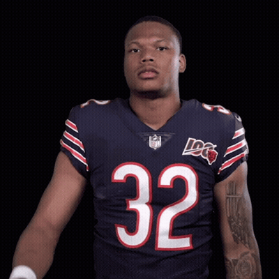Football Player In Jersey Number 32 GIF