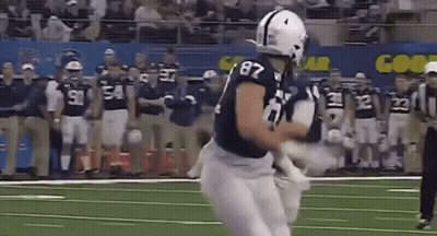 Football Player In Jersey Number 87 GIF
