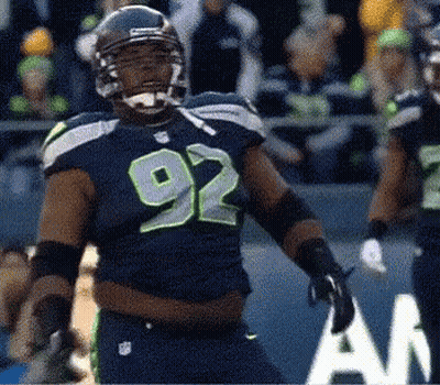 Football Player In Jersey Number 92 GIF