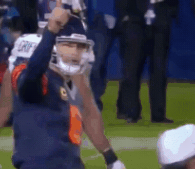Football Player In Jersey With Letter C GIF