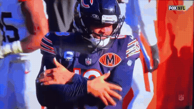 Football Player In Jersey With Letter M GIF