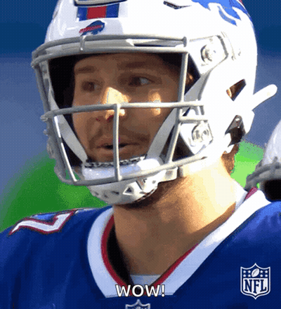 Football Player In NFL Helmet Says Wow GIF